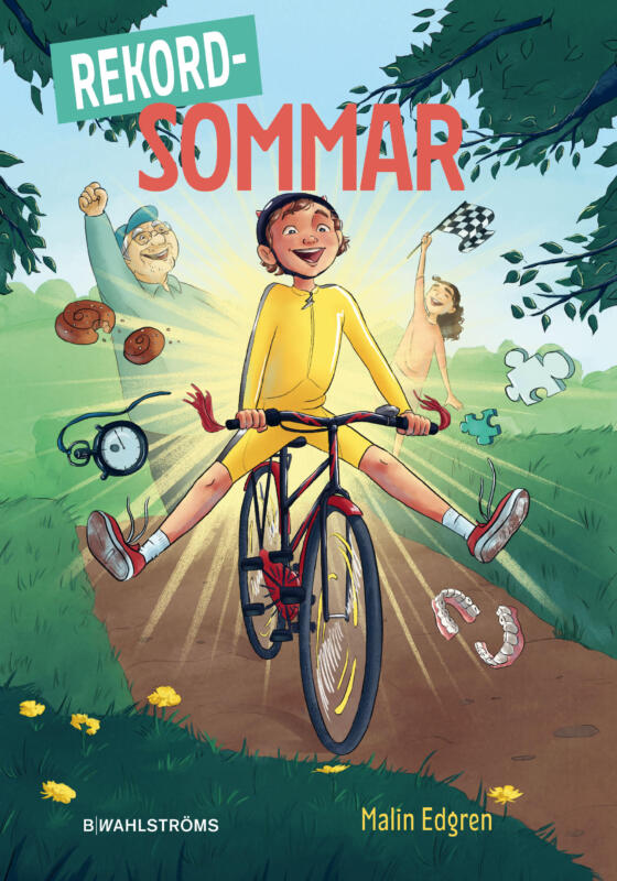 Omslagsbild av barnboken Rekordsommar