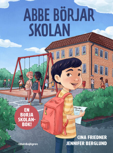 Omslagsbild av barnboken Abbe börjar skolan