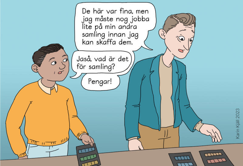 Serieruta om filateli i tidskriften Filatelisten