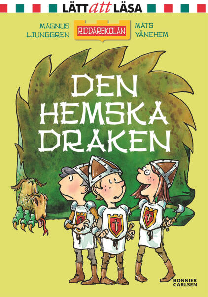 tuschteckning, seriestil, cartoon, humoristiskt, drake som sover, barn på sin vakt