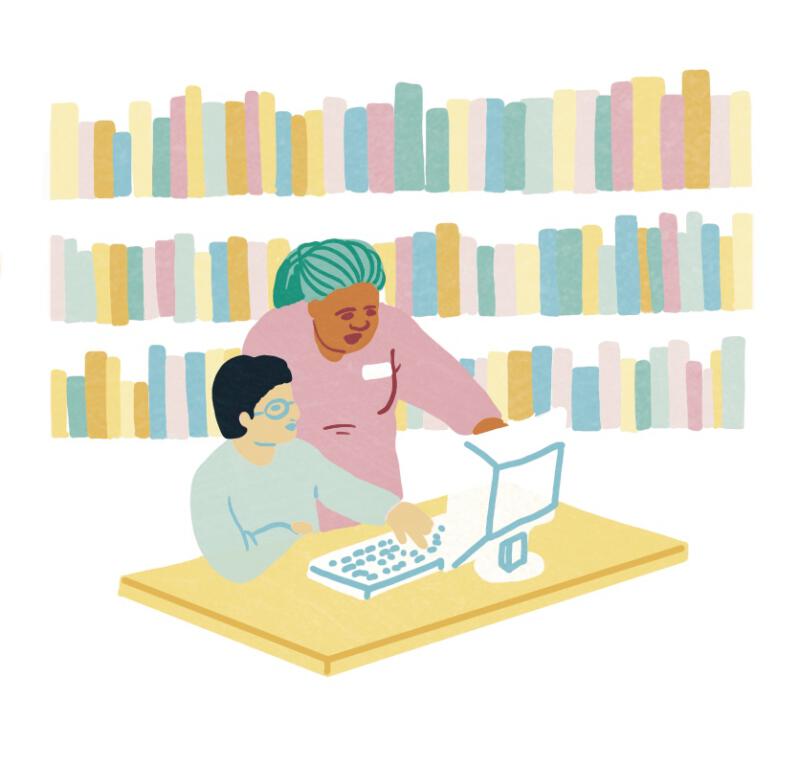 Vinjettbild till region Dalarnas biblioteksplan 2023-2026