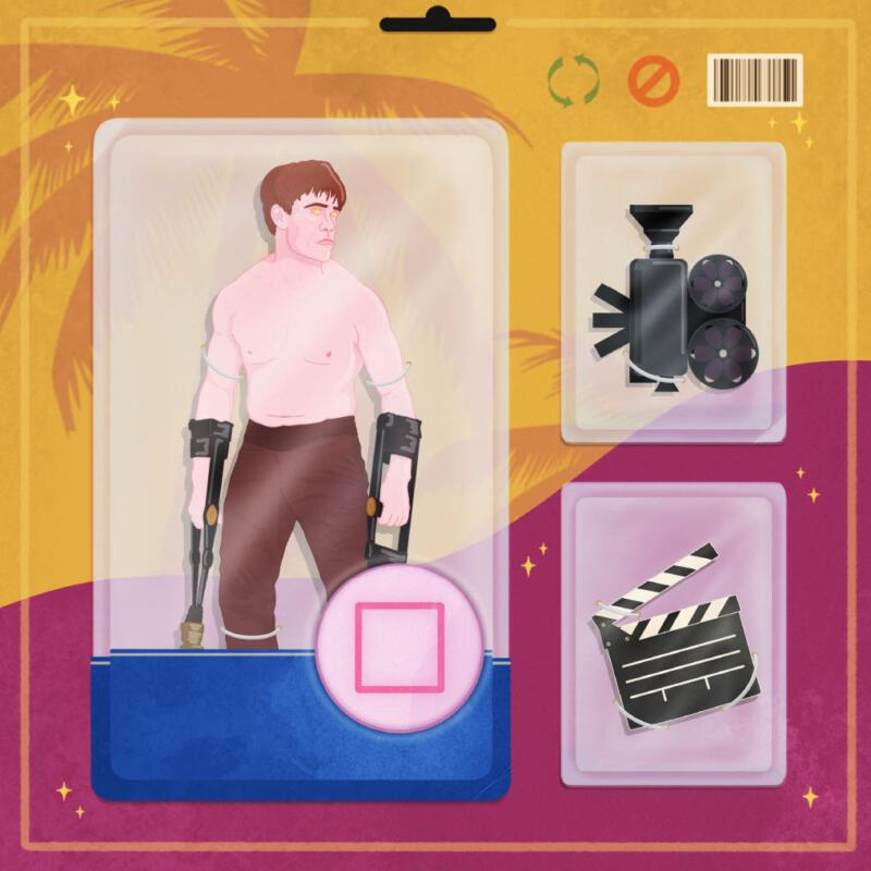 Digital illustration, Yennifer Godin, yen_god, The Square, Ruben Östlund, Förpackningsdesign, Film, Action figur, Leksak, Göteborgs universitet