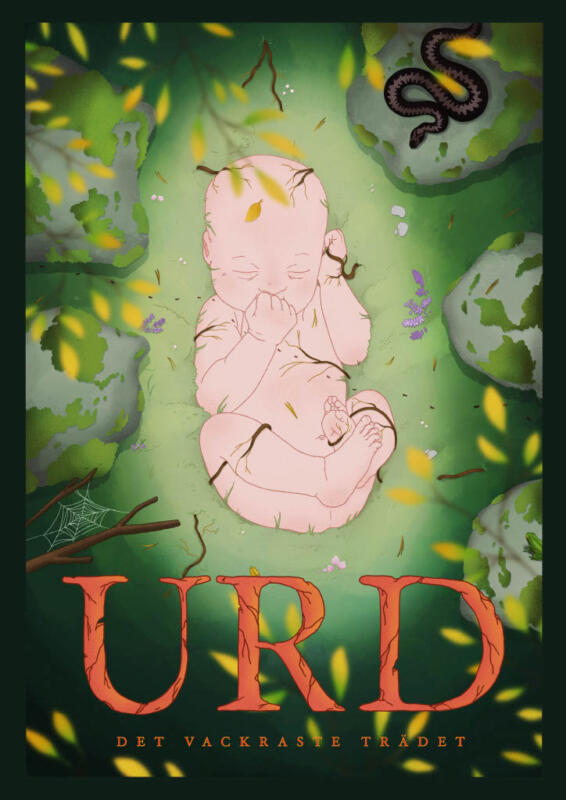 Urd, Nordisk mytologi, Urd illustration, Yennifer Godin, yen_god, Svensk illustratör, Swedish illustrator, Forrest illustration, Norse Mythology, Northern Mythology, Sweden