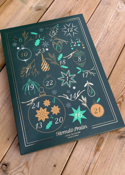 Grafisk design till förpackning, chokladkalender