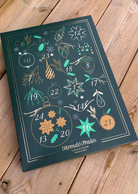 Grafisk design till förpackning, chokladkalender