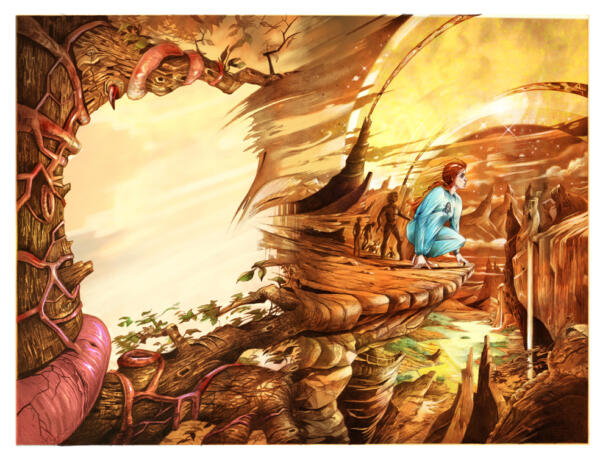 Omslagsillustration fantasy