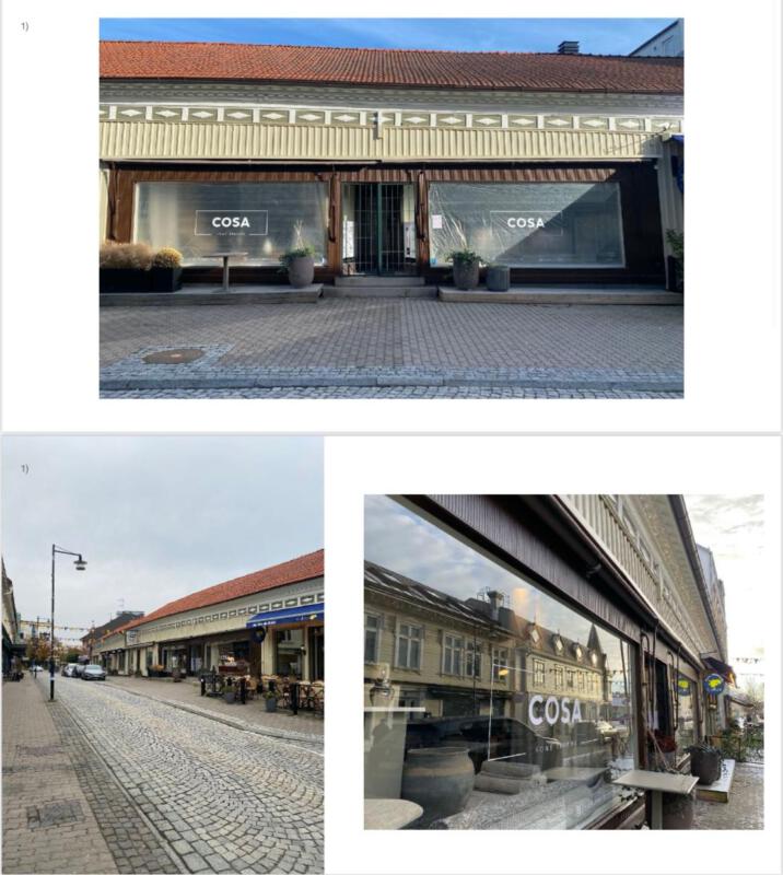 Gatuvy över småstadsgata 