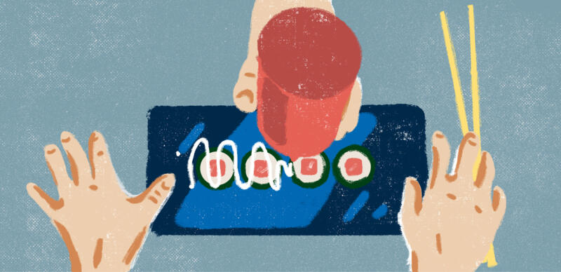 blandteknik illustration
