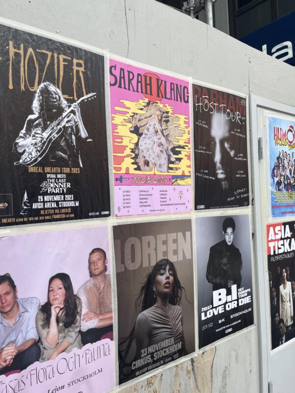 Sarah Klang's tour poster 