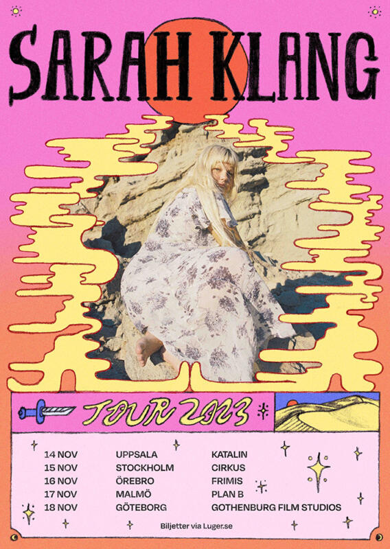 Sarah Klang tour 2023 affisch 