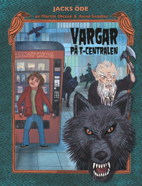 bokomslag till kapitelboken Vargar på T-centralen. 