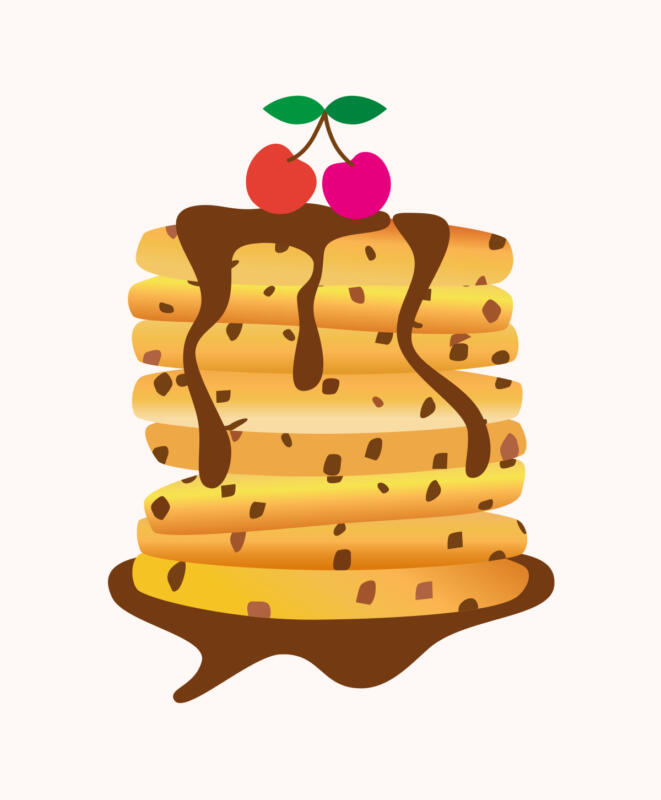 Amerikanska pannkakor med choklad