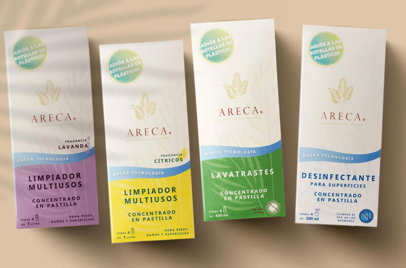 4 different packaging designs for all-purpose cleaner tablets