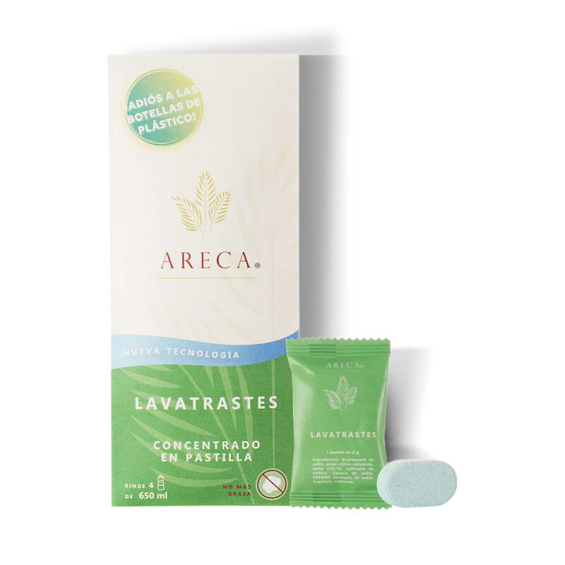 Packaging design of dishwasher tablets, with a sachet and soap tablet