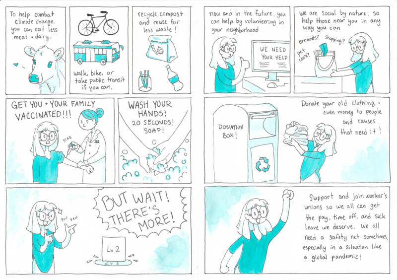 covid theme comic