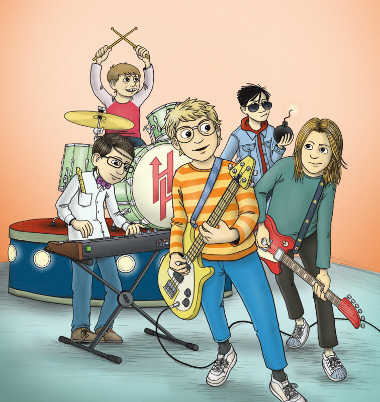 musik, musikinstrument, gitarr, trummor, synth, keyboard, bomb, flöjt, elgitarr