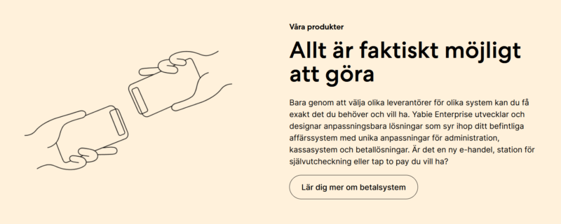 ikon för tjänsten tap to pay i kassasystem