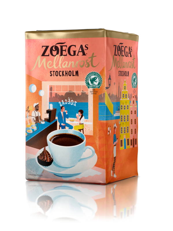 kaffe, förpackning, illustration, zoega, zoegas, jens magnusson,