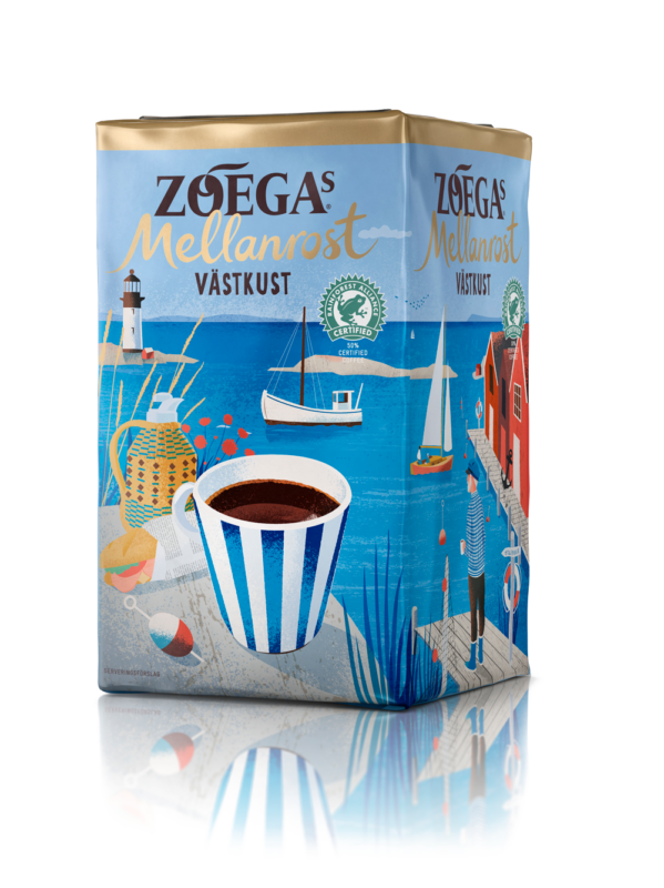 kaffe, förpackning, illustration, zoega, zoegas, jens magnusson,