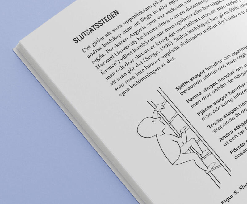 Uppslag med illustration i boken "VFU-handledning"