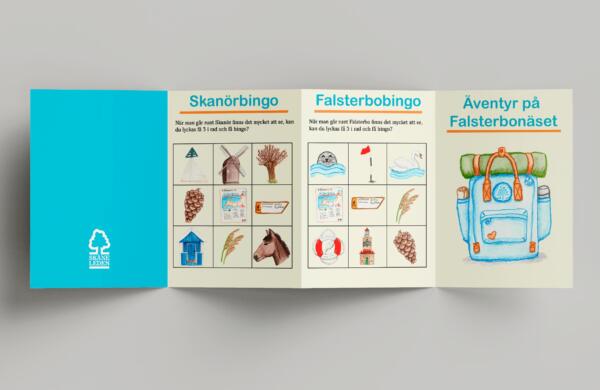 Barnvänlig karta för Skåneleden i Skanör och Falsterbo