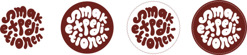 Logotyp för Smakexpeditionen, varianter