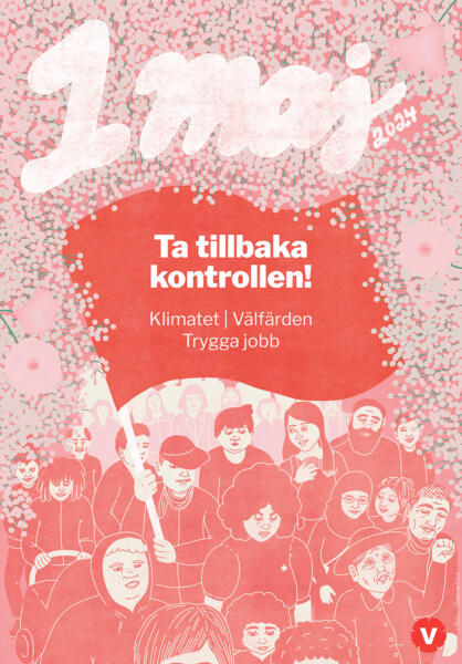 Baksida till tidningen Vänstern i första maj 2024