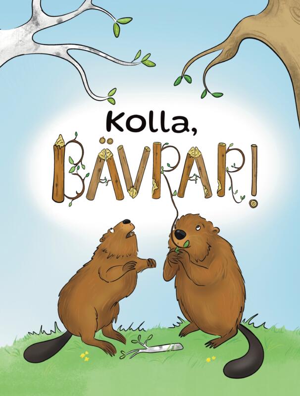 beaver illustration, bäver illustration