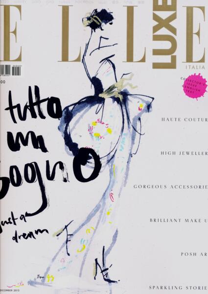 Modeteckning Fashipn ELLE Cover omslag Valli
