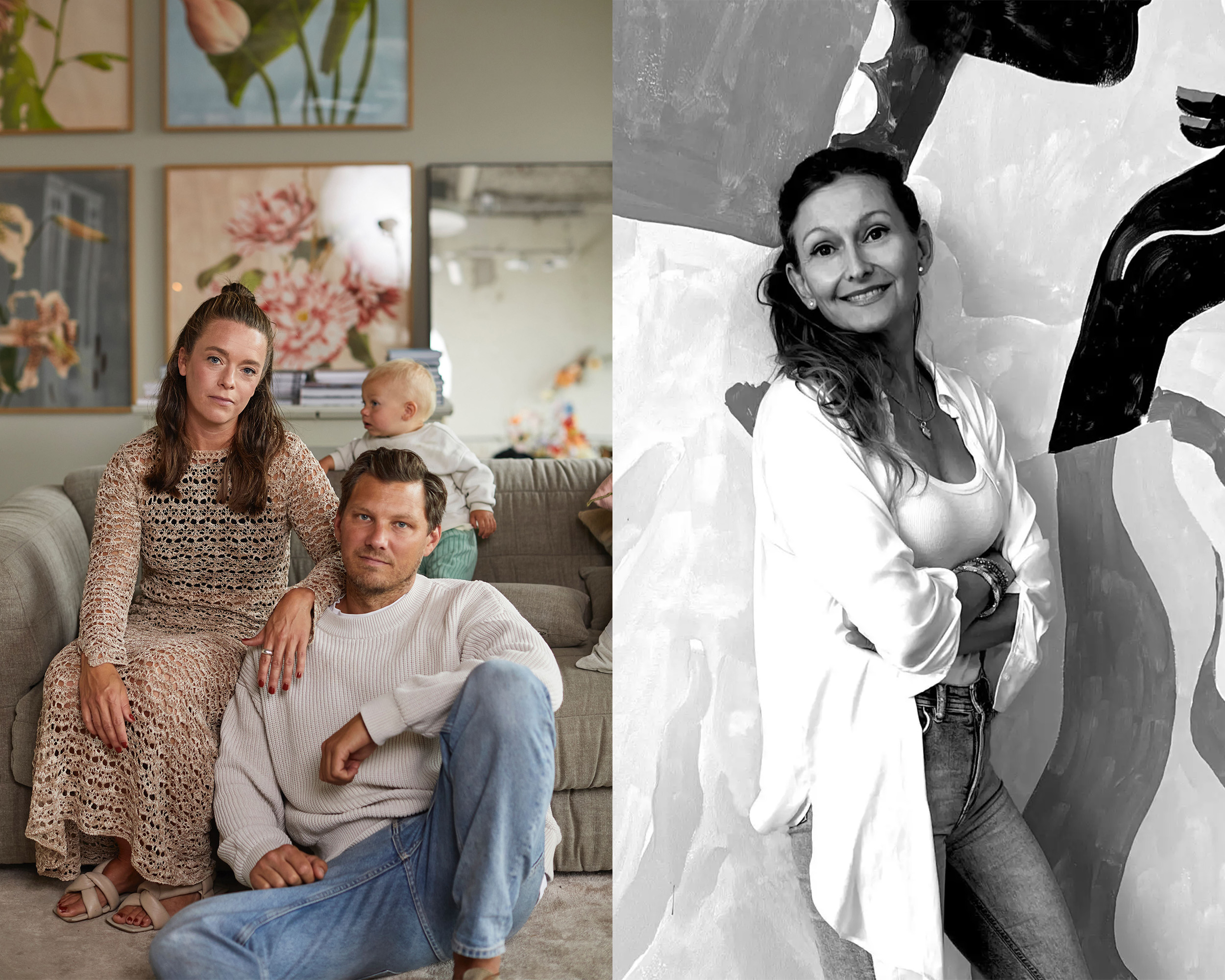 Porträttbilder av agenterna Charlotte Öström och Anna Westlund