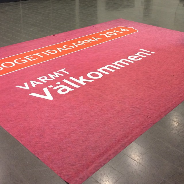 Exempel på golfolie designad av Maria Helgars för Sogetis event på Friends Arena.