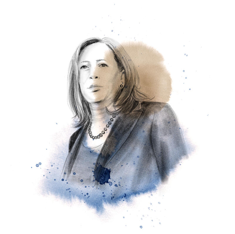 Porträtt av Kamala Harris