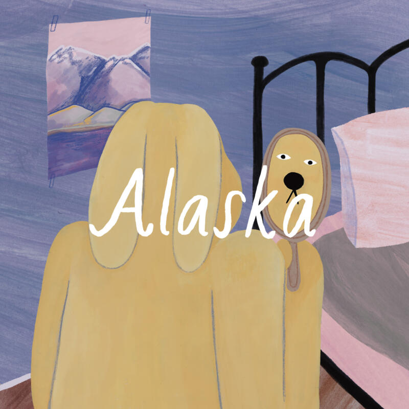 Illustrerat omslag till singellåten Alaska.