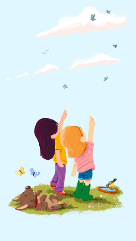 Illustration från barnbok