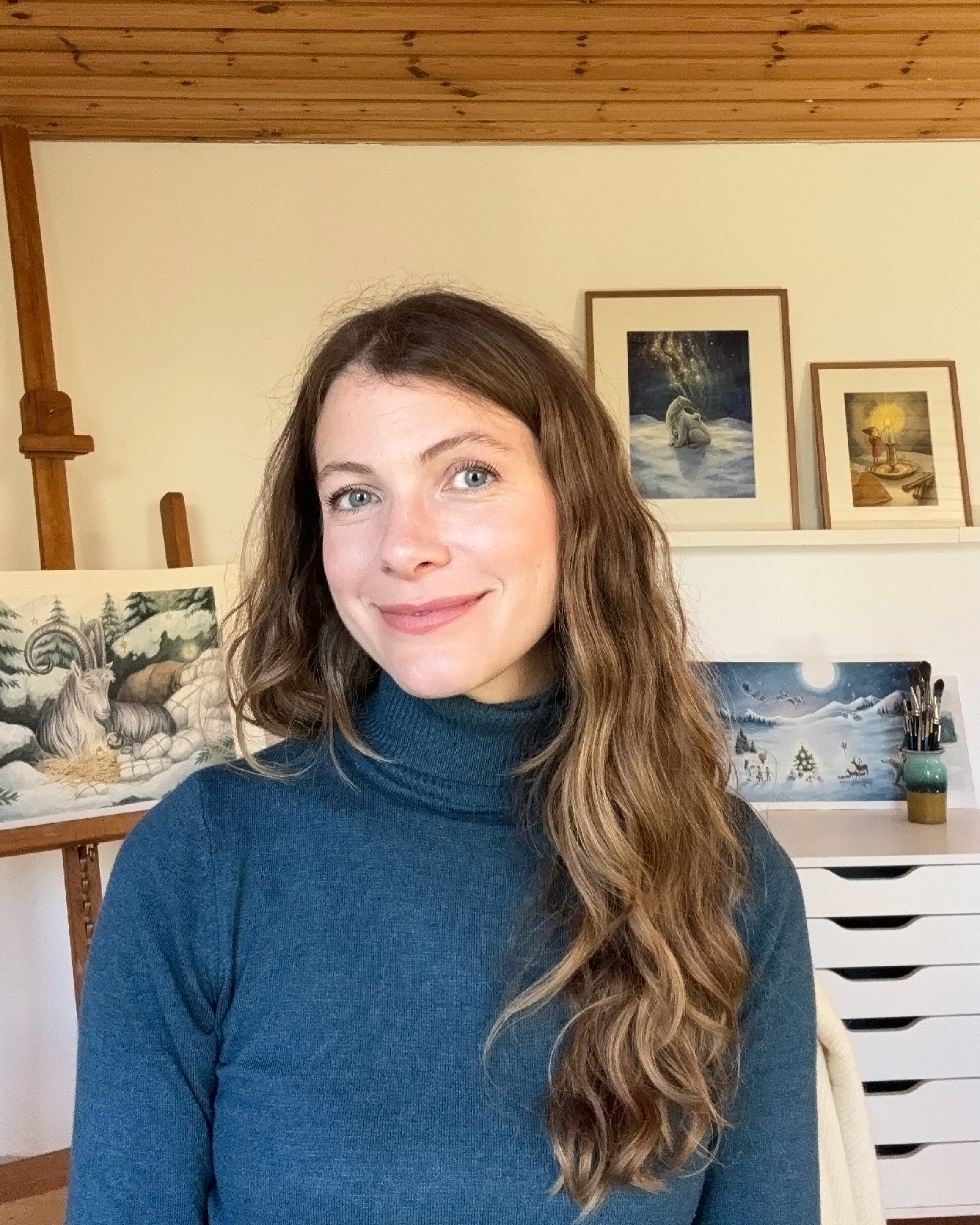 Fotografi av Marta Leonhardt i sin studio.