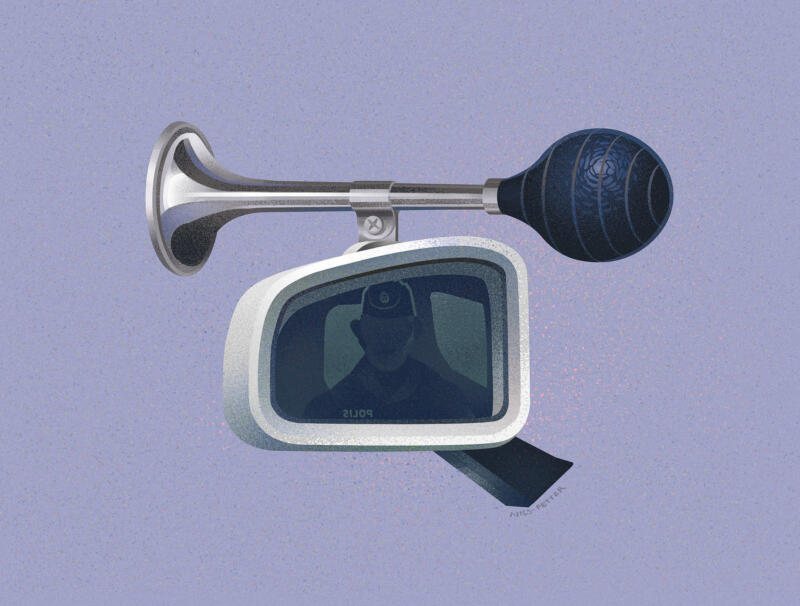 Conceptual illustration by Stockholm based Illustrator / illustratör Nils-petter Ekwall for Swedish Police 