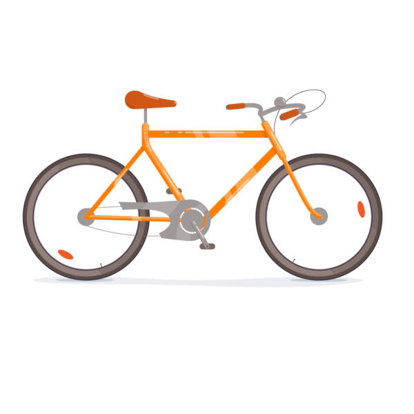 Illustration av en cykel