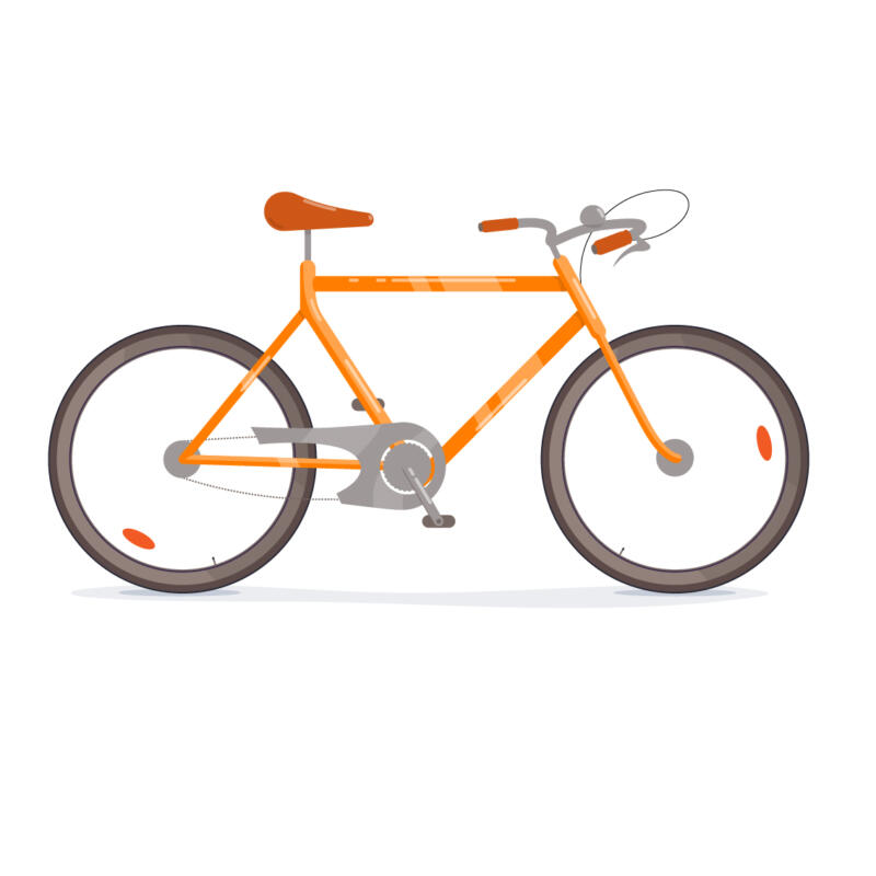 Illustration av en cykel