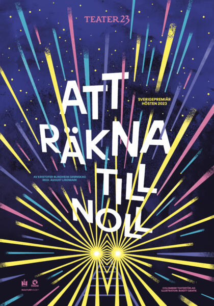 Teateraffisch till pjäsen "Att räkna till noll".