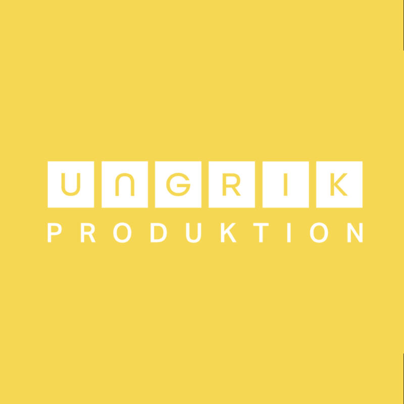 Ljus logo på gul bakgrund
