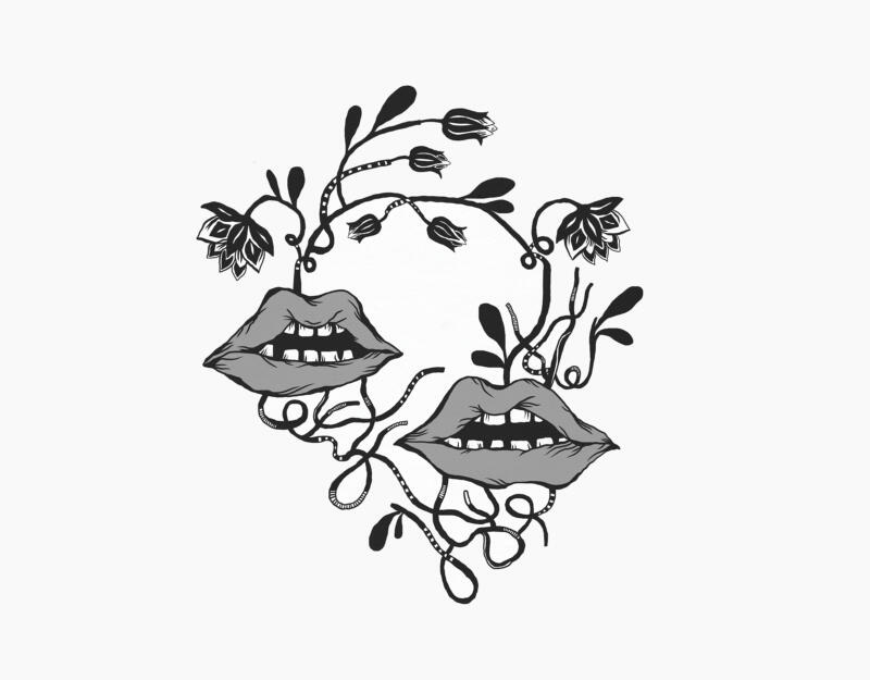 ILLUSTRATION MED MUNNAR DÄR DET VÄXTER VÄXTER SYMBOLISERAR SAMTAL OCH KONVERSATIONER