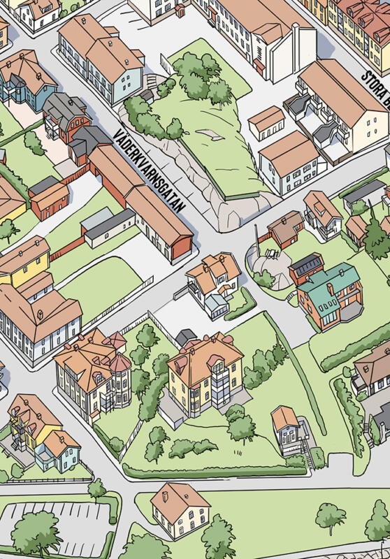 Detaljkarta Akersund.