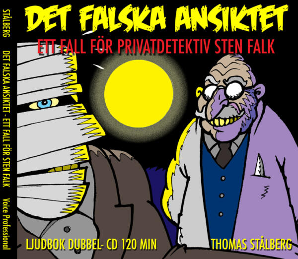 Omslag till ljudbok Det falska ansiktet.
