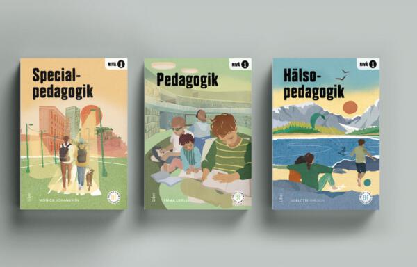 bokomslag med barn och ungdommar som är i skola eller har fritid