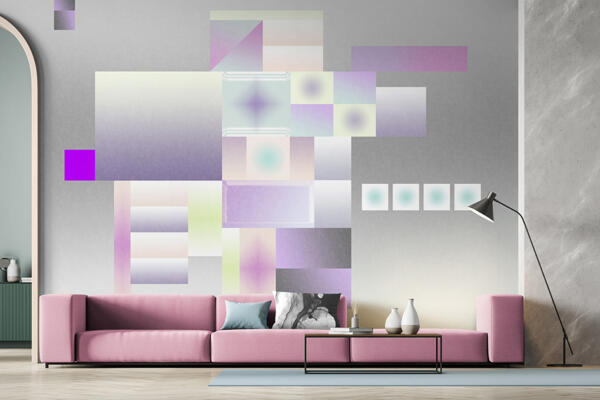 Abstrakt tapet med gradient block