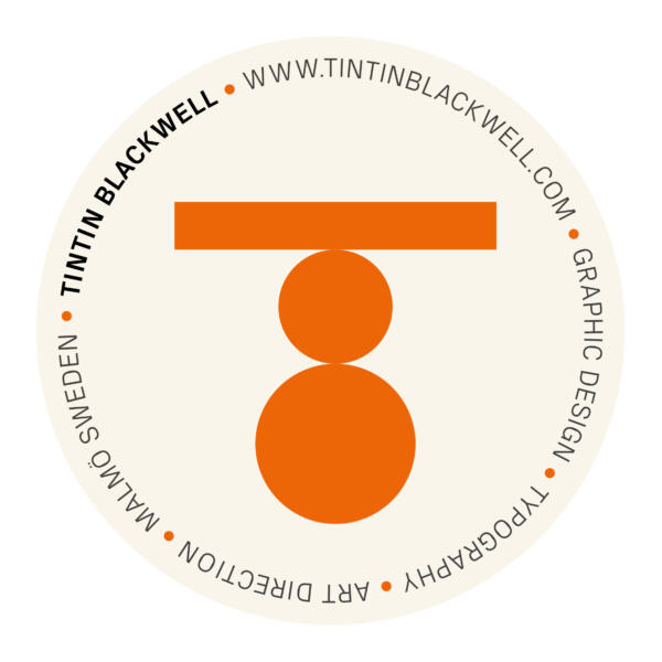 Bild på en enkel logotype formad av bokstäverna T och B i rödorange färg. 