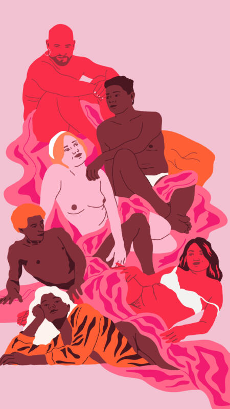 VAAF Illustration för Mellan prydhet och porr (Tussen preuts en porno), Sexsymposium, VAAF illustration for In between prudishness and porn (Tussen preuts en porno), Sex symposium