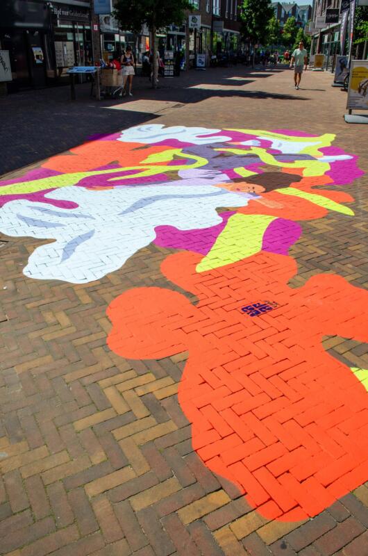 VAAF Gatumålning i Ede, Nederländerna, VAAF Street painting Ede, the Netherlands