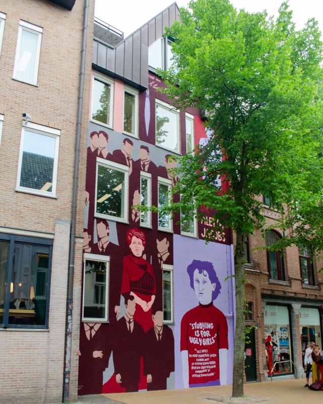 VAAF Aletta Jacobs väggmålning, VAAF Aletta Jacobs Mural