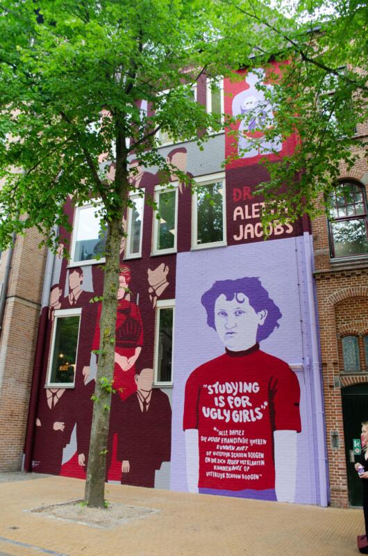 VAAF Aletta Jacobs väggmålning, VAAF Aletta Jacobs Mural